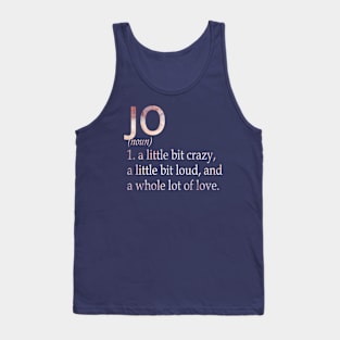 Jo Girl Name Definition Tank Top